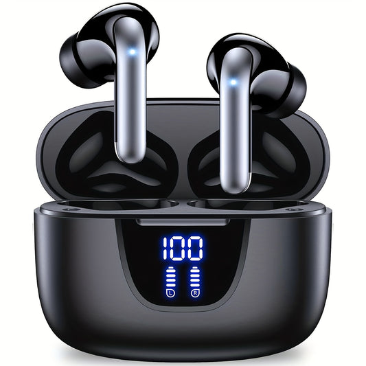 Wireless Headphones, Wireless 5.3 Earbuds, 13Mm Speaker, 30H Playtime, Type-C Fast Charging Box, Stereo Wireless In-Ear Headset, Suitable for Iphone And Android In-Ear Headsets, Gaming Business Sports Headphone Mic