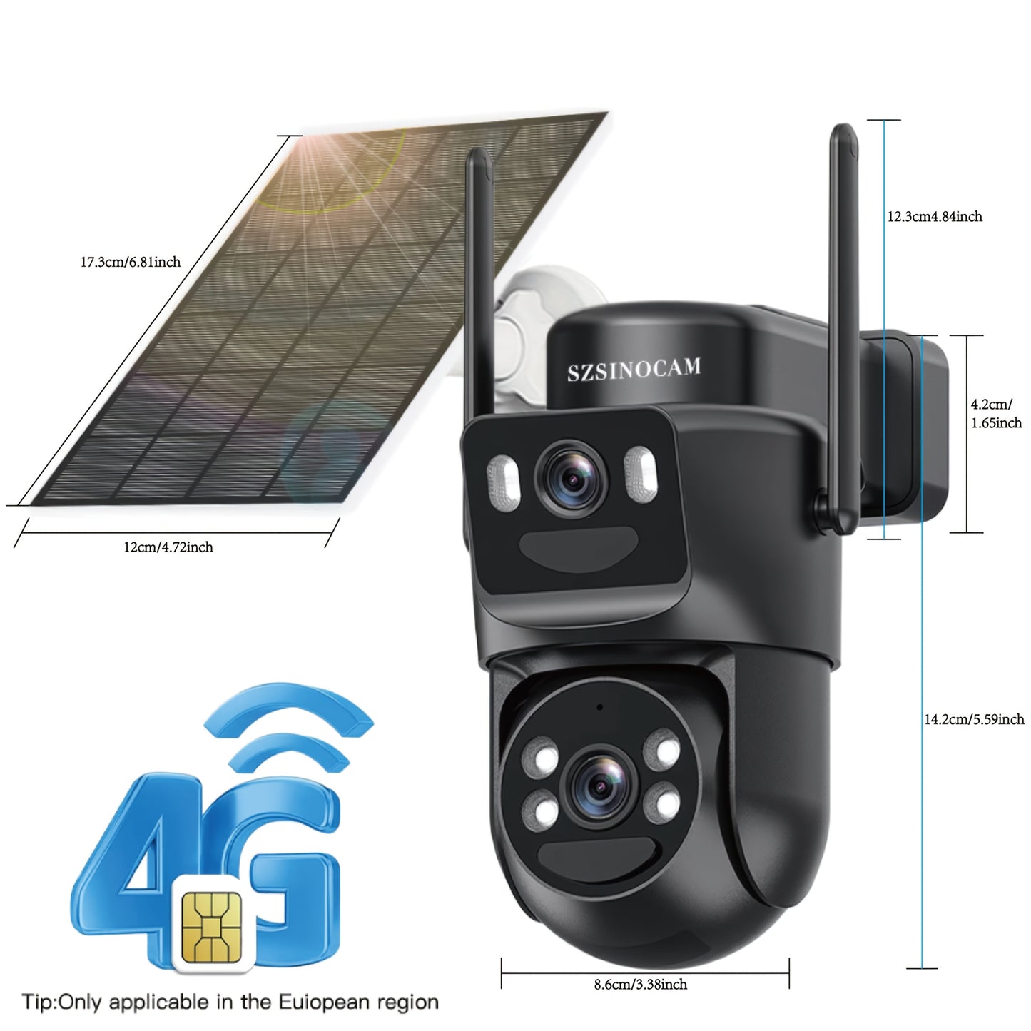 EU Cellular Security Camera