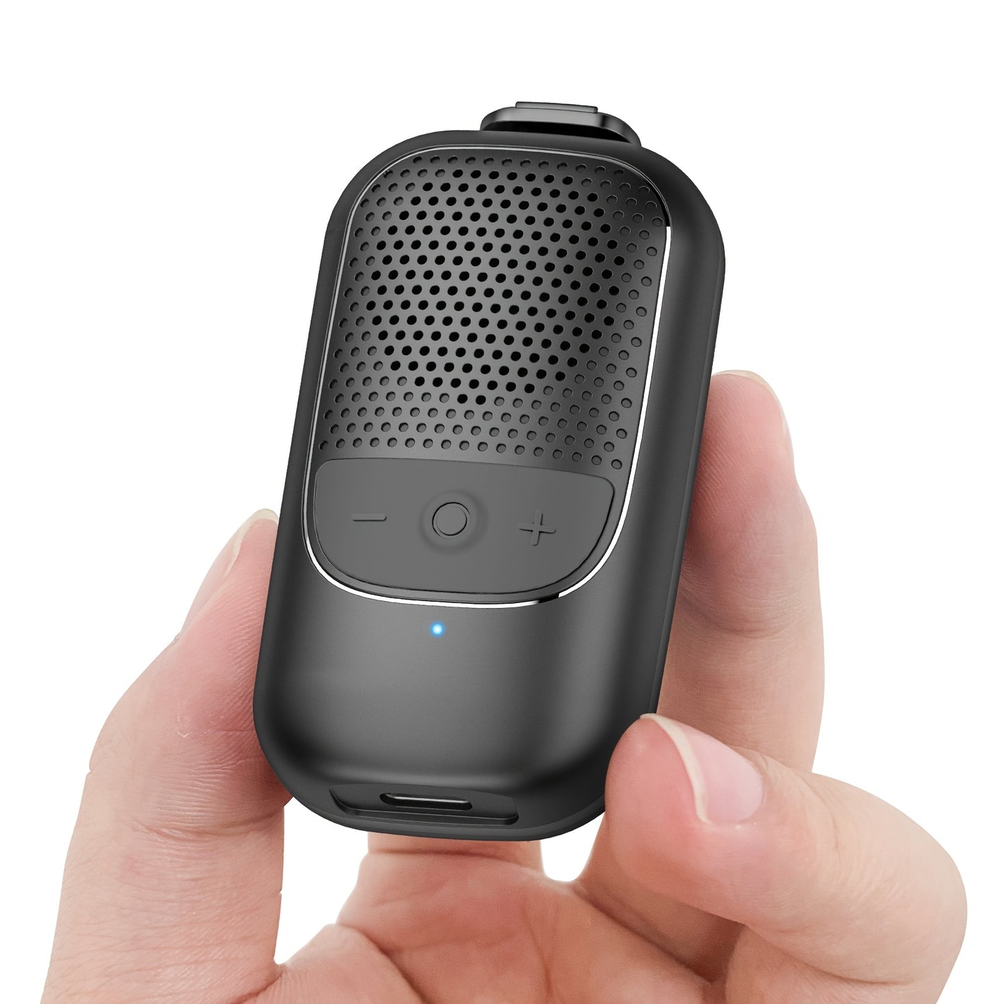 TIMU Mini Wireless Speaker, Wearable Clip-On Portable Speaker with Built-in Microphone for Hands-Free Music and Calls, Up to 24 Hours Battery Life, Compact Outdoor Speaker Suitable for Both Men and Women
